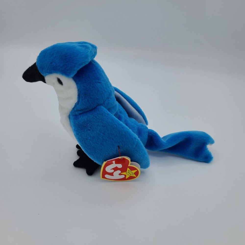 Ty Vintage Blue Jay Rocket Beanie Baby 1997